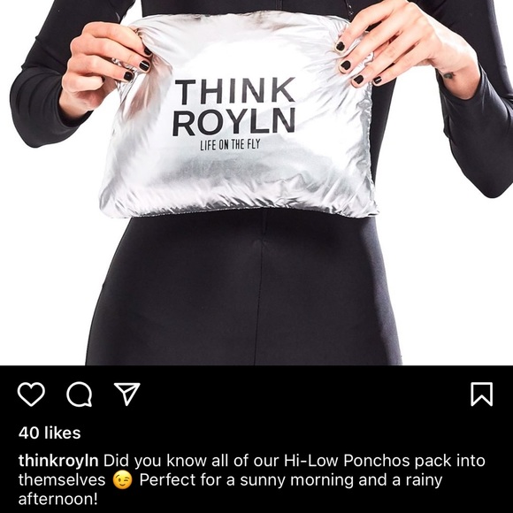 *Rare Find | cropped hi-low poncho silver color - Picture 10 of 16